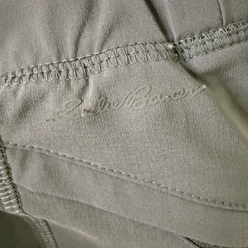 Eddie Bauer Womens Cargo Pant Gray Pull On Utility Hiking Outdoor Work - Picture 6 of 14